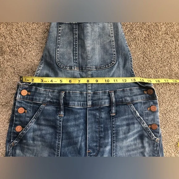 Madewell Skinny Overalls in Adrian Wash Blue Denim Size Small Distressed - Picture 11 of 16